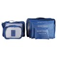 thumbnail image 1 of Bolsas para ropa, juego de 6 bolsas organizadoras de nailon, caja de almacenamiento (azul marino), 1 of 8