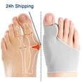 thumbnail image 2 of Corrector ortopédico para juanetes, separador de dedos de los pies, Corrector de juanetes, Corrector de hueso y pulgar, alisador de calcetines de pedicura, 2 of 4
