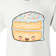 thumbnail image 4 of Inktastic Cute Smiling Cake with Confetti Sprinkles Youth T-Shirt, 4 of 5