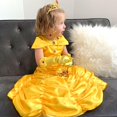 thumbnail image 3 of Disfraz de princesa Knemmy para niñas, Halloween, amarillo, 3 of 7