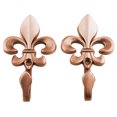 thumbnail image 4 of 2 ganchos para cortinas de pared, hechos de metal de estilo vintage, perchas decorativas, para sala de estar, baño, armario, ganchos para abrigos, 4 of 8