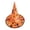 Orange 08#, variant on Halloween Shiny Glitter Satin Pointed Witch Hat with Wide Brim, Wizard Costume Accessory, Eye-catching Headwear for Halloween Party, Holiday Dress Up & Celebrations Orange