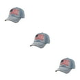 thumbnail image 4 of kurtrusly Sun Protection Cap With Adjustable Strap For Baseball Lovers Baseball Cap Polyester Hat Multi-colors Fashionable Denim 2 3Set, 4 of 6