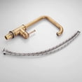thumbnail image 5 of Matte Kitchen Faucet, Kitchen Mixer Tap with 360° Swivel Spout, Brass, Brass Color, 5 of 5