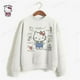 thumbnail image 3 of Sudadera con capucha de otoño HELLO KITTY, sudadera de gran tamaño para mujer, jerséis Harajuku, moda coreana, tops de manga larga a juego, ropa de calle, 3 of 5