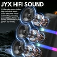 thumbnail image 4 of JYX Haut-Parleur de Fête Bluetooth, Haut-Parleur Portable pour l'Extérieur, Trois Subwoofers de 4 Pouces, 6 Modes d'Égalisation, Son Hi-Fi, MS73, 4 of 7