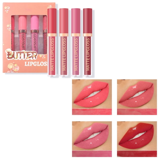 Brillo Labial Ganfancp Hidratante y Luminoso 2.5Ml 4X Lip Glaze