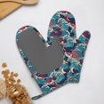 thumbnail image 4 of Hirioo Fish In The Wave for Silicone Oven Mitts for BBQ, Baking, Cooking, Set of 2, Heat Resistant 260℃, Non-Slip Kitchen Essentials, 4 of 6