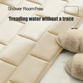 thumbnail image 5 of Bathroom Water-Absorbent Door Mat, Dry Entry Mat, Non-Slip Shower Rug, Water Absorbent Floor Mat, Solid Color, For Toilet Washroom, Machine Washable, Soft, 5 of 6