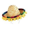 thumbnail image 4 of Sombrero Sombrero Creativo Tema Mexicano Decoración Práctico Suministros para Fiestas Elegantes Sombrero beige, 4 of 9