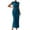 Blue, variant on Lmnyox Bodycon Maxi Dress for Women Sleeveless Mock Neck Long Dress Summer Cocktail Party Club Dress