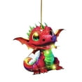 thumbnail image 1 of HUANBAI 2D Adorable Flying Dragon Baby Christmas Ornament Unique Shape And Charming Design Adding A Glimmer To The Holiday Atmosphere, 1 of 5