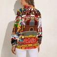 thumbnail image 2 of Carnival Circus Amusement Family Theme Park Long Sleeve Blouse Woman Streetwear Casual Shirts Summer Oversize Woman Streetwear Clothing Birthday Present, 2 of 7