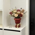 thumbnail image 4 of Artistic Ceramic Vase, Decorative Flower Container, Modern Shape Vase for Home Living Room Table Wedding Decoration Display Accent Piece, 4 of 6