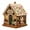 B, variant on Rysoverian DIY Christmas Candy House Kit, Rhinestone Gingerbread House Ornament Handmade Holiday Tabletop Decoration Gift