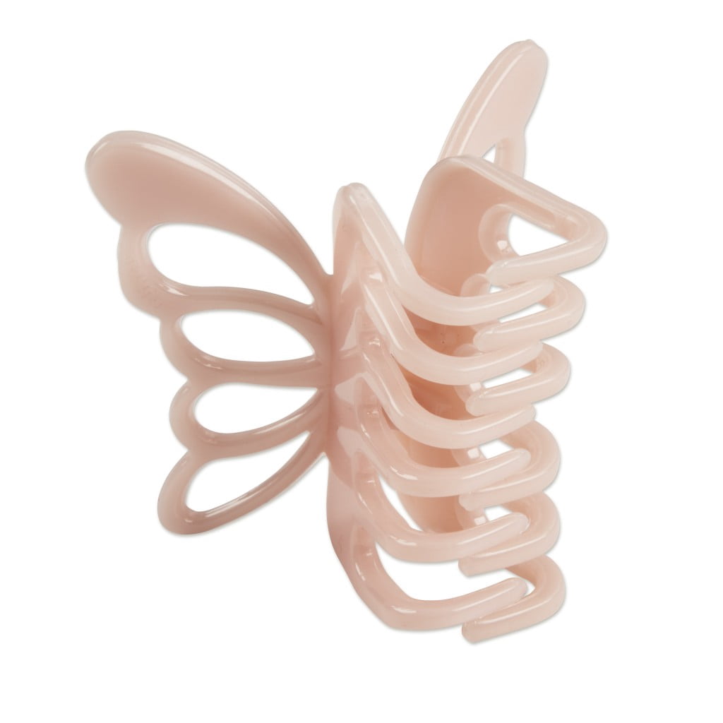 Scunci Consciously Minded Butterfly Claw Clip, Pink