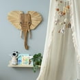 thumbnail image 5 of Crane Baby Safari Nursery Décor, Wooden Animal Wall Décor for Boys and Girls, Elephant, 21" x 21", 5 of 7