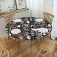 thumbnail image 4 of Coffee Round Fitted Tablecloth with Elastic 45-50 Inch, 4 of 4