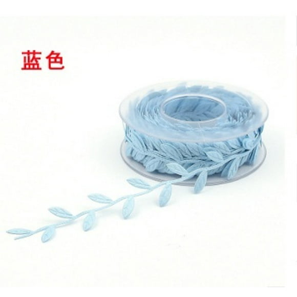 Ultrasonic Embossed Leaf ribbon Leaf Lace Decorative Strip Gift Box Packing Tape Olive Green Leaves Trim Ribbon