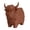 Brown, variant on KGJQ Highland Cow Planter, Large Diameter Flower Pot, 3D Yak Shape PLA Desktop Planter, Nordic Style Home Decor