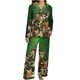 thumbnail image 3 of Puyaiuu Women 2 Piece Christmas Satin Pajama Set Cute Print Long Shirt Loose Shorts Matching Set Loungewear Gift, 3 of 5