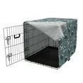 thumbnail image 3 of Cartoon Dog Crate Cover, Pandas Sleeping on Clouds Small Stars and Hearts Shapes in Cartoon Layout, Easy to Use Pet Kennel Cover for Medium Large Dogs, 35" x 23" x 27", Multicolor, by Ambesonne, 3 of 6