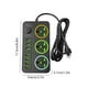 thumbnail image 3 of Regleta con 3 Tomas de Corriente Universales 7 Puertos USB 3000W | Protector contra sobretensiones con interruptores individuales | Cable de extensión de 78.7" | Protección contra sobrecarga, 3 of 8