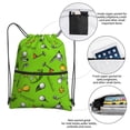 thumbnail image 3 of Honeii Golf Sport Club Print Drawstring Backpack,String Bag,Sackpack Cinch Water Resistant Nylon for Gym Shopping Sport Yoga, 3 of 6