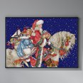 thumbnail image 4 of Hilo de bordar Eco-algodón completo 14CT Impreso Santa Claus Punto de cruz (RA432), 4 of 9