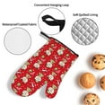 thumbnail image 4 of Oven Mitts and Pot Holders Sets 4 pcs - cute Christmas Moose Heat Resistant Silicone Oven Gloves with Non-Slip Silicone Surface and hot pads for kitchen Baking, Cooking, BBQ, 4 of 7