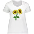thumbnail image 3 of Inktastic Pair of Sunflowers Women's Plus Size T-Shirt, 3 of 5