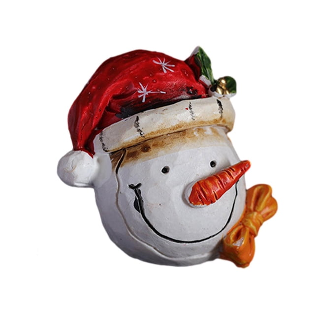 Figuras de resina pintadas a mano coleccionables para el festival de invierno de vacaciones en interiores Estilo D mayimx muñeco de papá noel