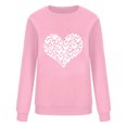 thumbnail image 4 of gakvbuo Valentine Day Shirt For Women Trendy Long Sleeve Tunic Tops Cute Love Hearts Graphic Tees Round Neck Casual Funny Shirts Tops Blouse Pullover Tops, 4 of 5