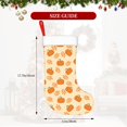 thumbnail image 4 of Daiia Autumn Leaves And Pumpkins Print Christmas Stocking，18"Large Knitted Xmas Stocking for Kids, Family Stocking for Fireplace Christmas Holiday Party Decoration, 4 of 7