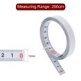 thumbnail image 2 of Self Adhesive Tape Measure 200cm  Right to Left Read Measuring Tape Nylon-coated Steel Sticky Ruler, White, 2 of 5