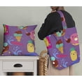 thumbnail image 5 of Soimoi Purple polyester Crepe Fabric Beech & Fun Party Print Fabric by the Yard 42 Inch Wide, 5 of 5