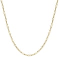 thumbnail image 3 of Amanda Rose 14k Yellow Gold 3mm Paperclip Chain Necklace for Women (18 inch), 3 of 4