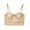 Khaki, variant on Women's Fashion Boned Bra Outer Wear Shiny Sequins Rhinestone Strap Bra