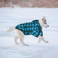 thumbnail image 6 of Plaid Dog Sweaters Hoodies Sweatshirts for Dogs Cats, Warm and Soft Cold Weater Coats for Christmas (Blue, Medium), 6 of 31