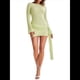 thumbnail image 2 of Vestido Mini Plisado Sin Espalda para Mujer, de Larga, Tejido A Crochet, Sexy, para Fiesta Amarillo-Verde M, 2 of 8