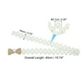 thumbnail image 2 of Unique Bargains Curtain Tiebacks Ropes, 2 Pack Elastic Bow-Knot Style Drape Tie Backs for Home Decor, Gold, 2 of 5