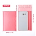 thumbnail image 4 of NUOBESTY 50pcs Shockproof Padded Bubble Envelopes Bubble Mailers Waterproof Bubble Packing Envelope (Pink, 15x11cm), 4 of 8