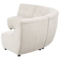 thumbnail image 5 of Charlotte 5-piece Upholstered Modular Sectional Sofa Ivory, 5 of 14
