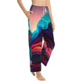 thumbnail image 6 of Salouo Colorful Surreal Landscape Print Women's Pajama Pants Casual Loose Sweatpants PJs Flowy Pants Drawstring Palazzo for Women Wide Leg Pants Lounge Pajama -X-Large, 6 of 8
