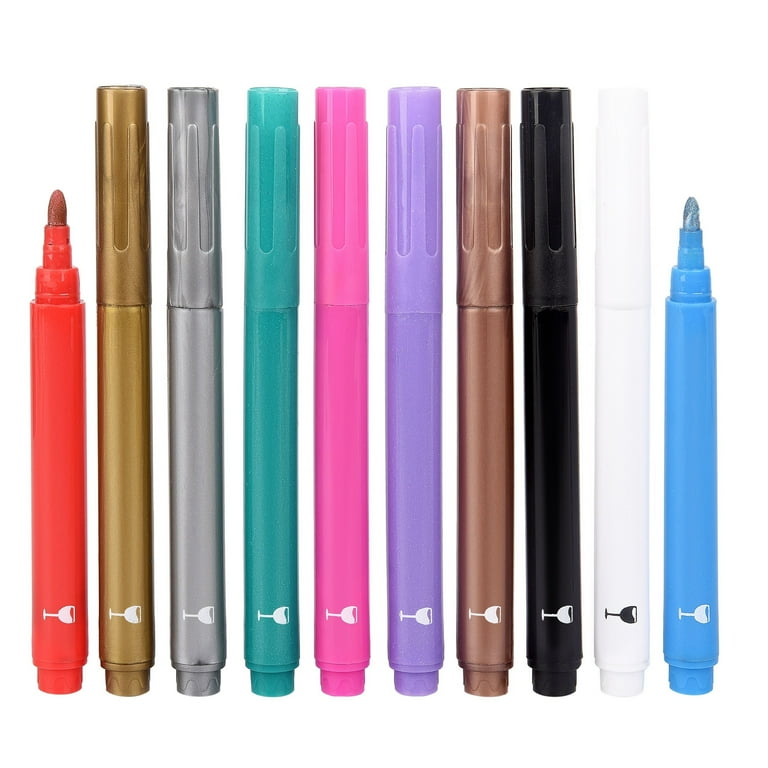 Vaci Markers Wet Erase Glass Markers, 7pk + 4 Wine Charms - Walmart.com