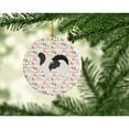 thumbnail image 2 of Japanese Chin Merry Christmas Ceramic Ornament 2.8 in x 2.8 in, 2 of 3