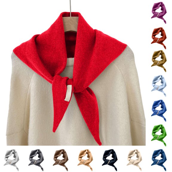 Knitted Triangle Scarf for Women Breathable Headscarf Downtown Girl Aesthetic Accessories Streetwear Sweater Shawl