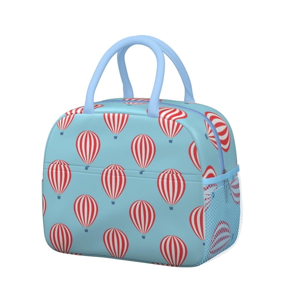 Boho Style Insulated Lunch Box - Watercolor Design, Leakproof & Thermal Insulation, Reinforced Handles & Metal Zipper, Perfect for Students & Meal Preppers