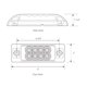 thumbnail image 4 of GG Grand General 77661 Luz de marcador rectangular ámbar Spyder de 8 LED y luz sellada de liquidación con lente transparente, 4 of 4
