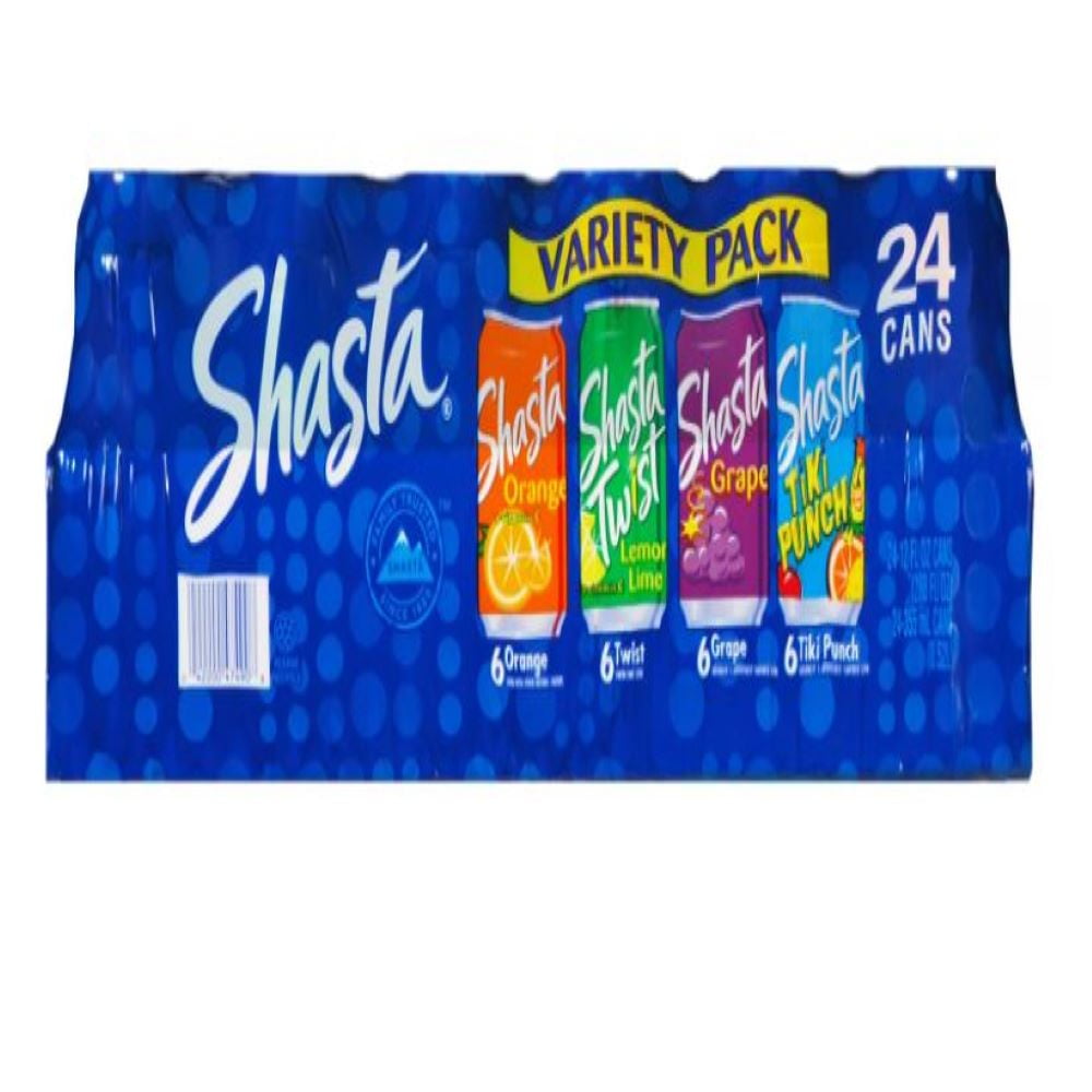 Shasta Variety Pack Soda, 12 Oz Cans, Quantity of 24